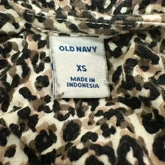 Old Navy Cheetah Long Sleeve Midi Dress Size XS Women’s - Picture 4 of 5